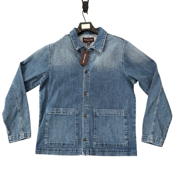 Michael Kors Other - MICHAEL KORS Denim Jacket Mens Beckett Chore Barn‎ Work Blue Ombre Button Large